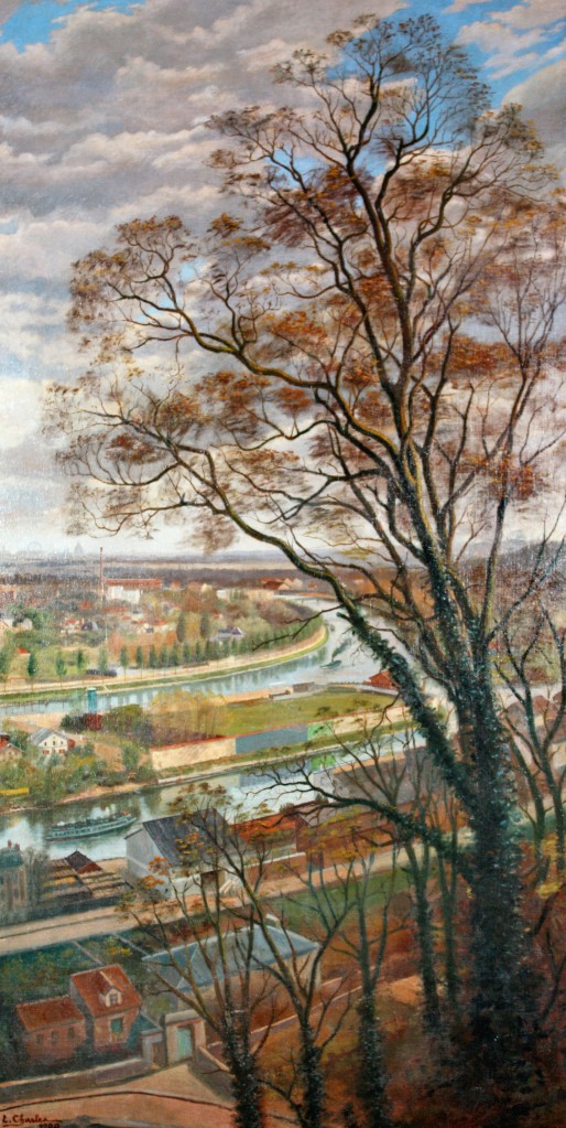 Louis Charles - L'ile Seguin vue de Bellevue vers 1900