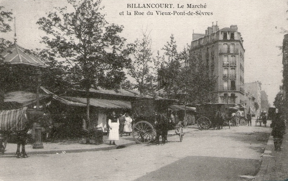 Photo 19 - vue du marché depuis la rue du Vieux-Pont-de-Sèvres