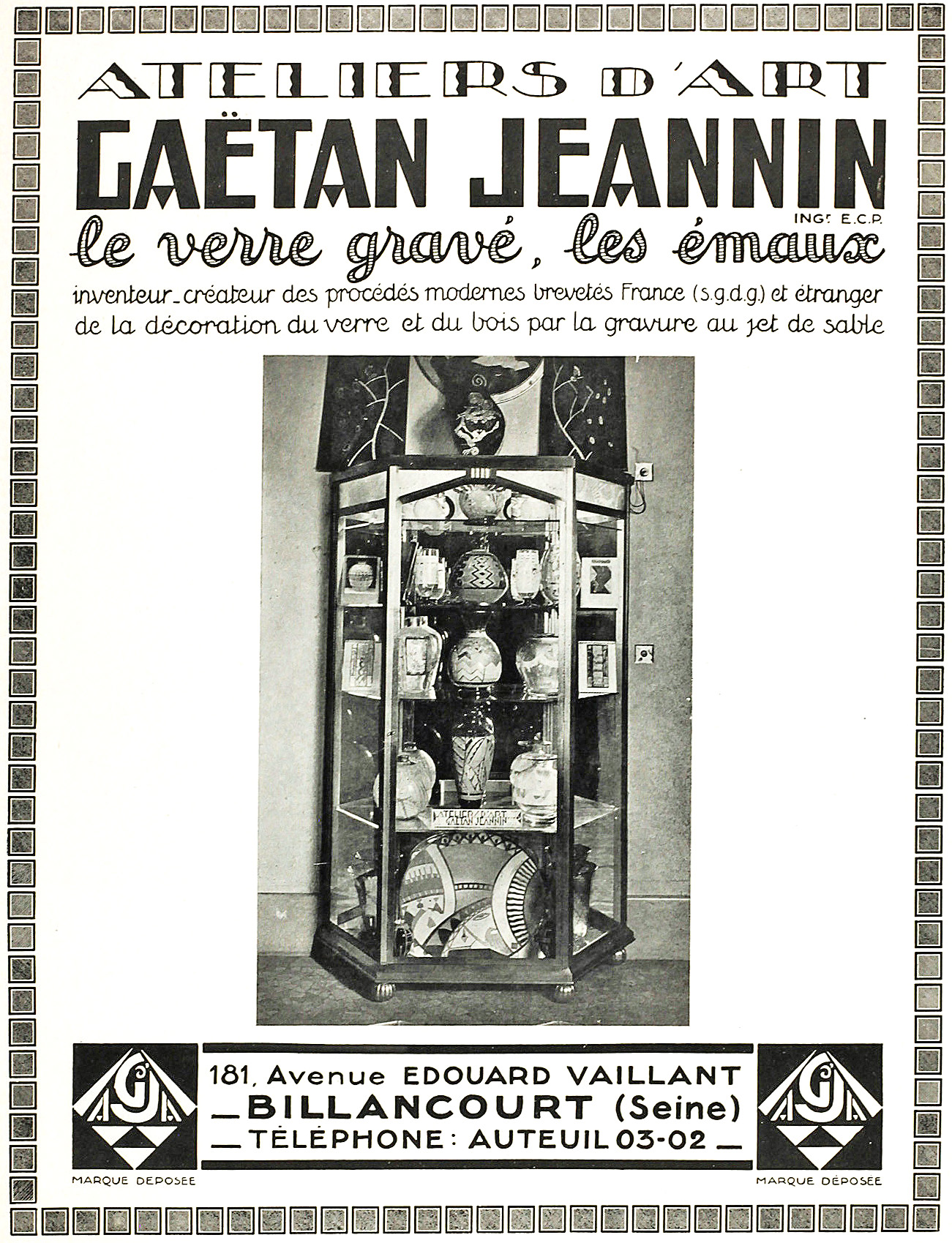 Gaëtan Jeannin Mobilier et décoration-août 1929-01